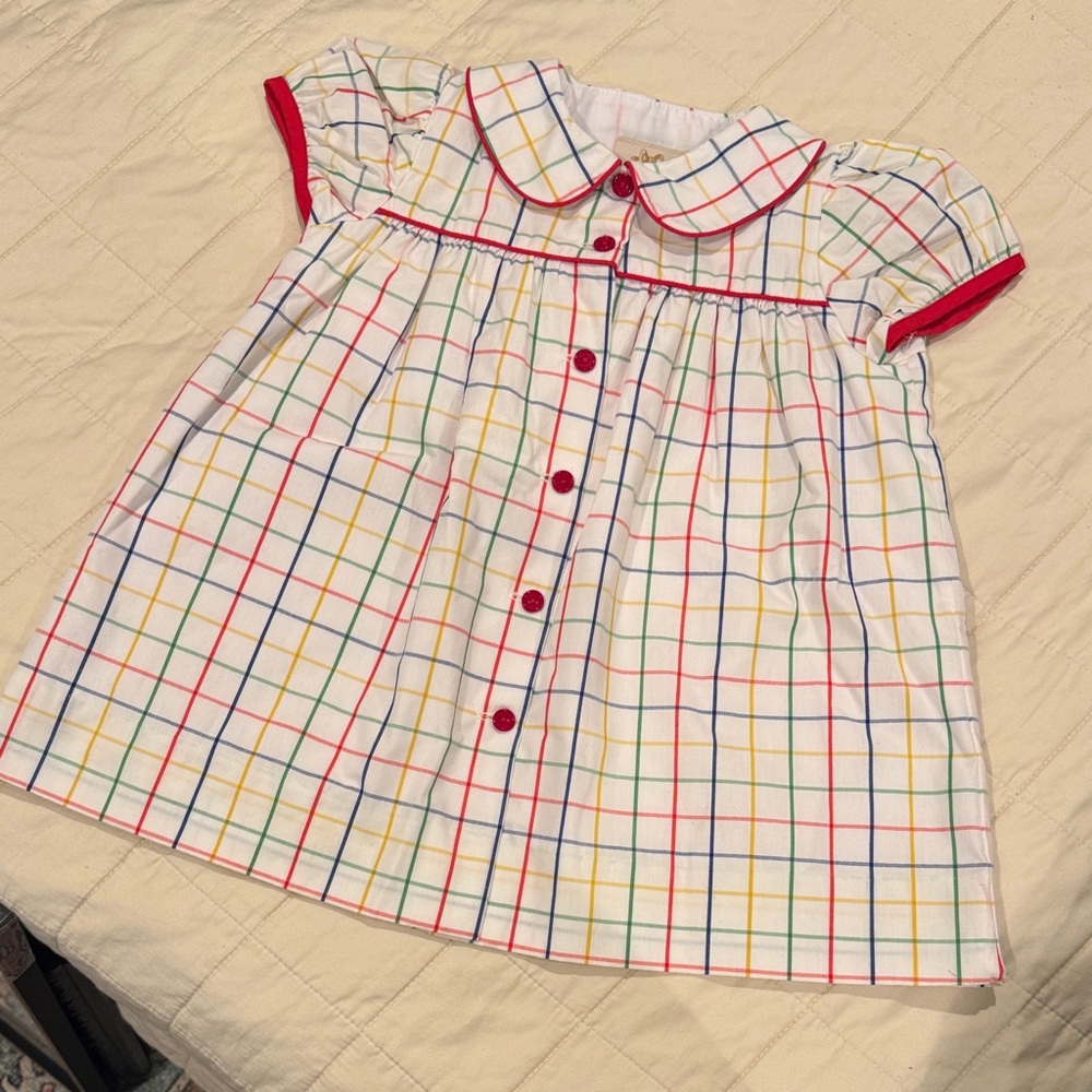TBBC Colorful Plaid School Dress 18-24mo